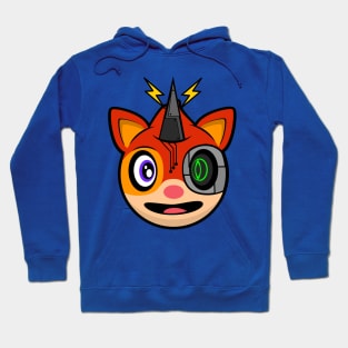 Happy Cyborg Squirrel Oskar Hoodie